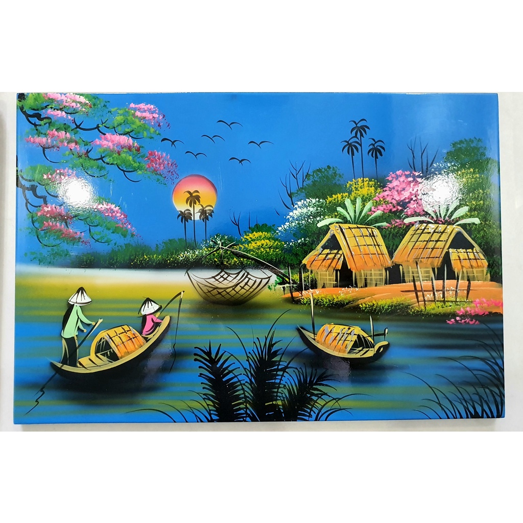 Tranh sơn mài phong cảnh Việt Nam