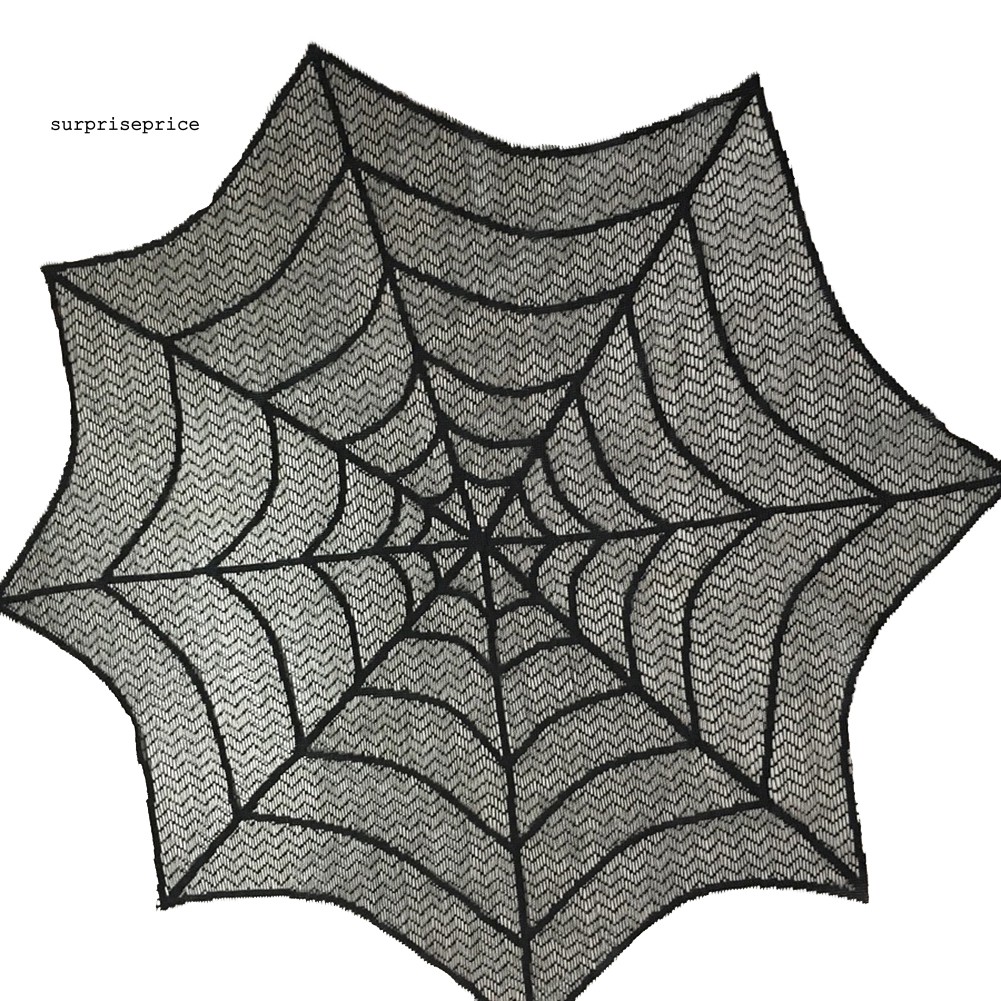 Khăn trải bàn hình mạng nhện trang trí tiệc Halloween độc đáo
