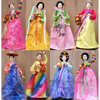 Búp bê vải lụa phong cách hán phục hàn quốc trang trí nhà cửa