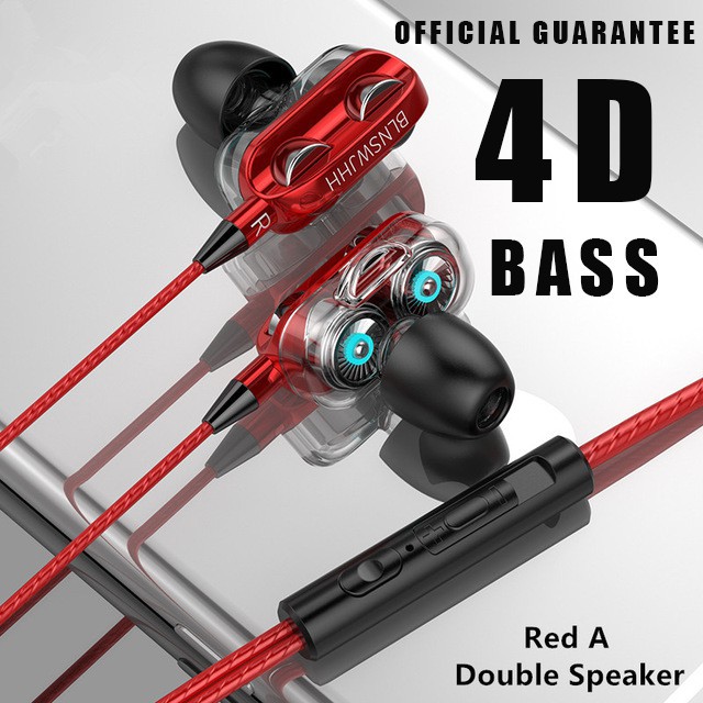 Tai nghe in-ear QKZ A4 loa ổ kép Micrô HIFI