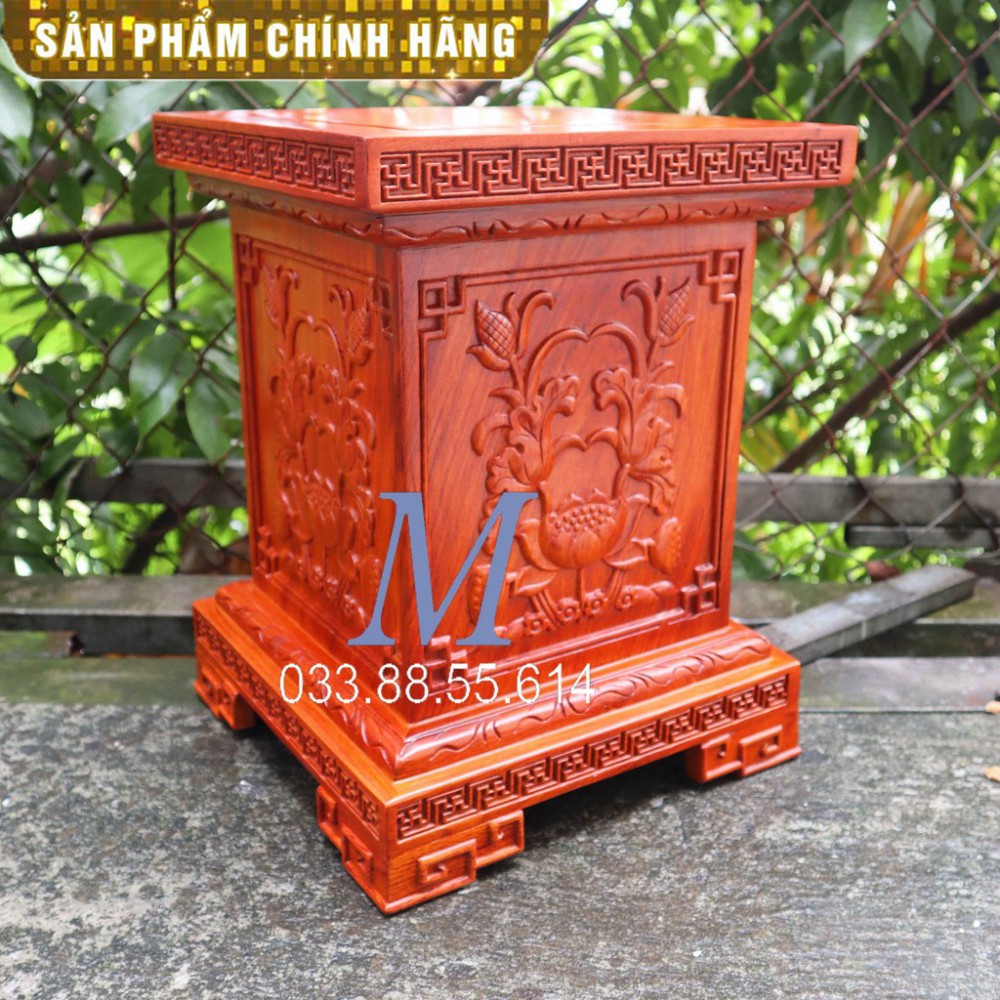Đôn chân loa kê phong thủy gỗ hương cao 40cm | BigBuy360 - bigbuy360.vn