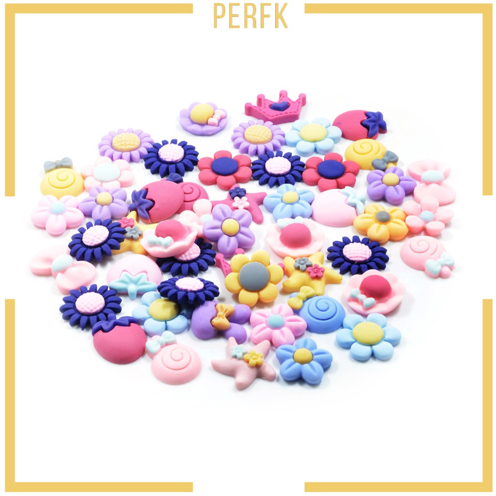 Set 50 miếng nhựa Cabochon làm thủ công mỹ nghệ/ trang trí lưu bút dễ thương