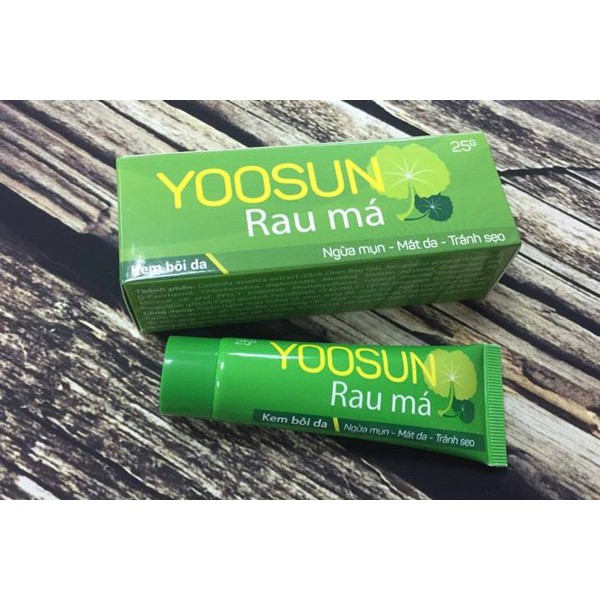 Yoosun Rau Má - Kem Bôi Da Ngừa Mụn, Mát Da, Tránh Sẹo