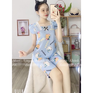 Đồ bộ lửng nữ vải lụa hàn xịn mềm mại freesize dưới 57kg