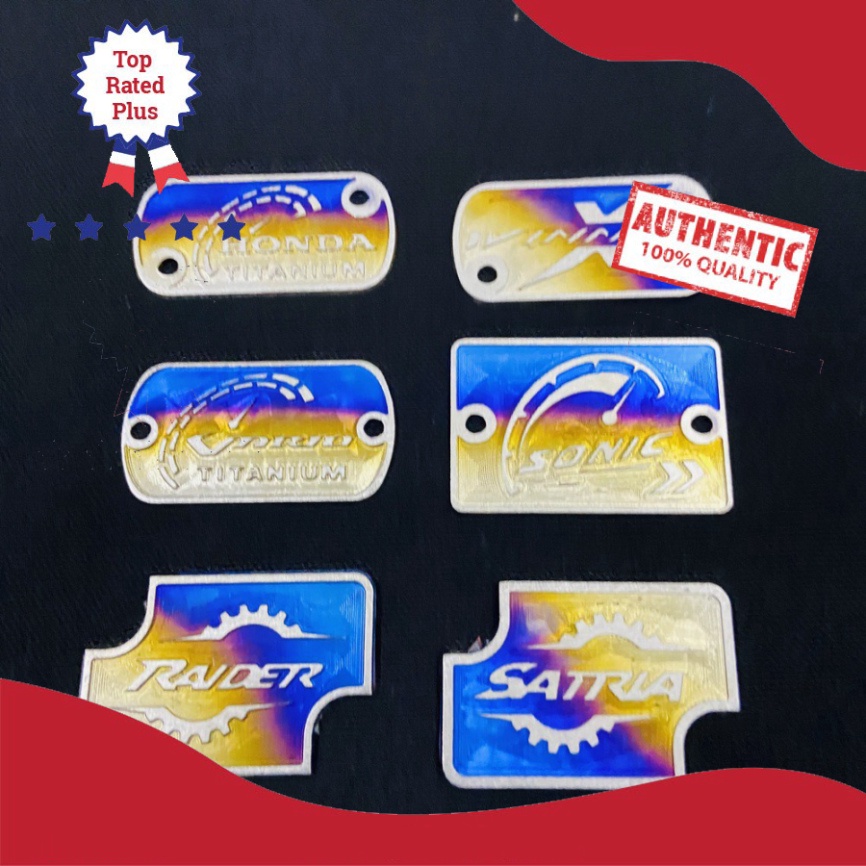 [HCM XẢ KHO MÙA DỊCH] TEM DÁN TITAN NẮP BÌNH DẦU TAY THẮNG ĐĨA XE HONDA, WINNER X, SATRIA, SONIC, VARIO