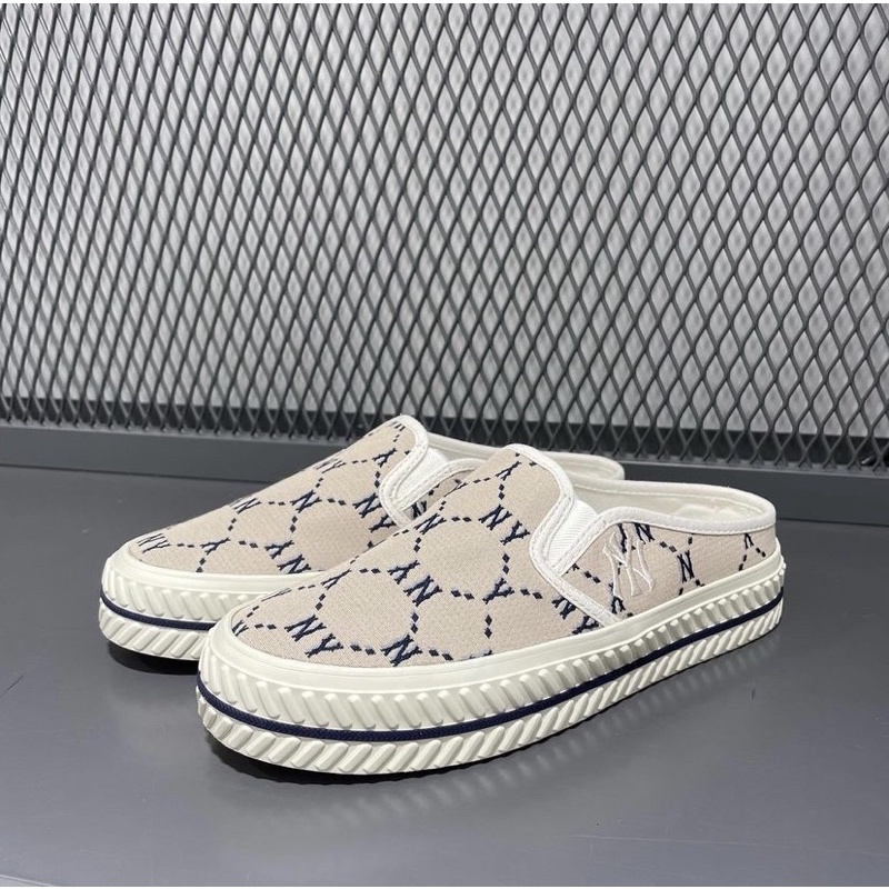 Giày MLB Mule Dia Monogram full box tag chính hãng