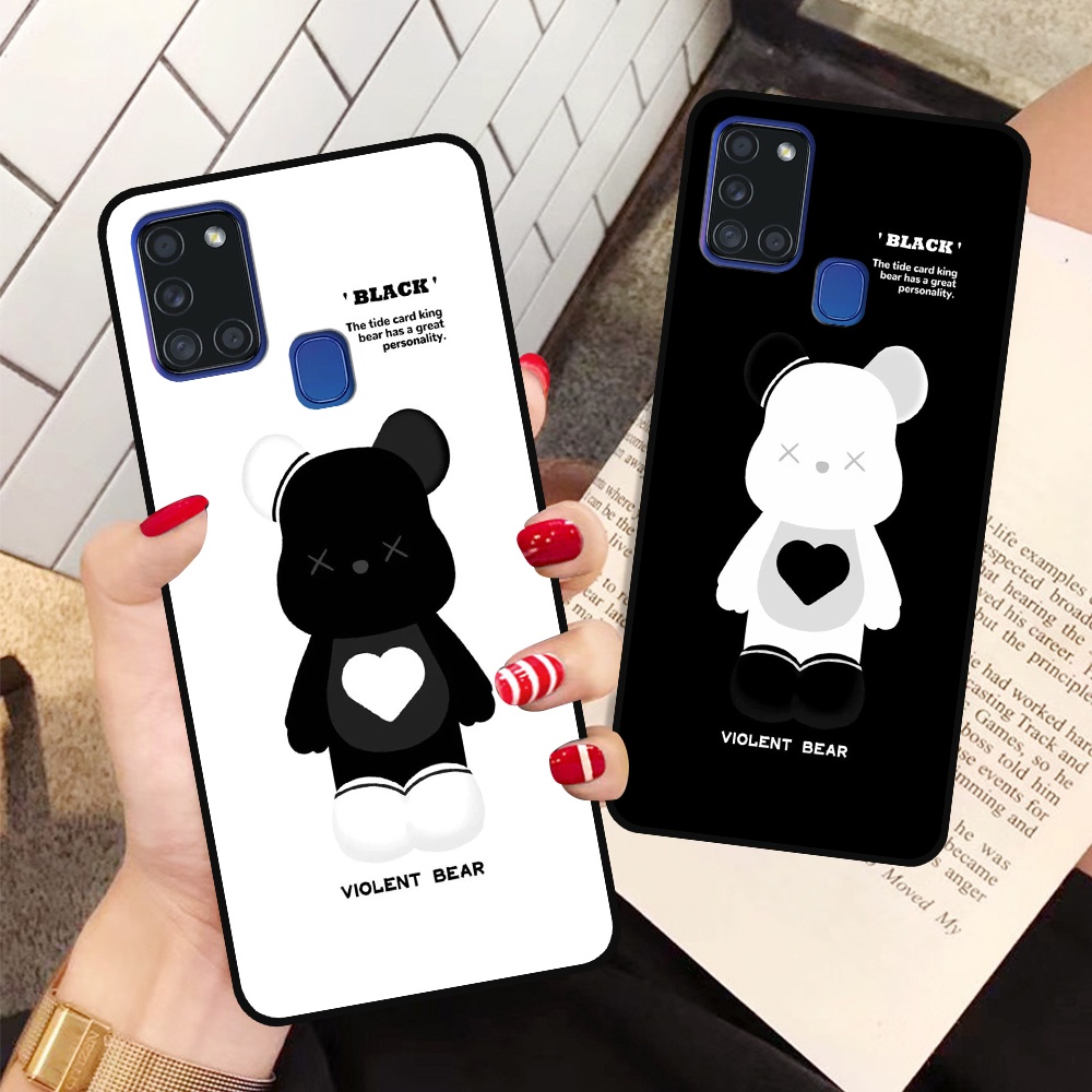 Ốp lưng Samsung A21s - M21 - M30s in hình họa tiết Mountain, Be@rbrick dễ thương (T13 - T18)