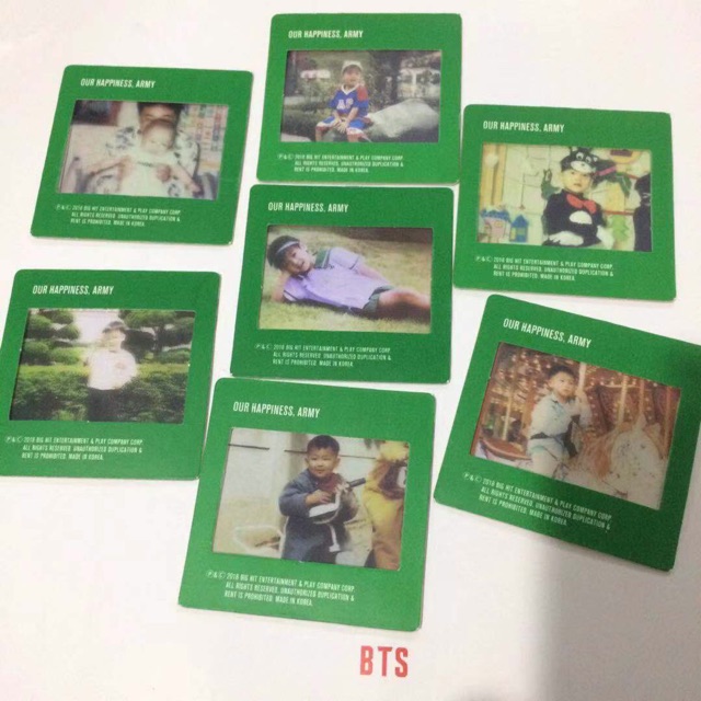 Card trong BTS photo baby trong Season greeting's