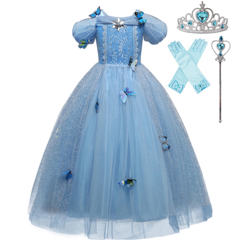Đầm công chúa lọ lem hóa trang Halloween thời trang cho bé