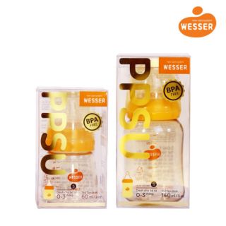 Bình sữa cổ hẹp PPSU Wesser 60ml / 140ml / 250ml