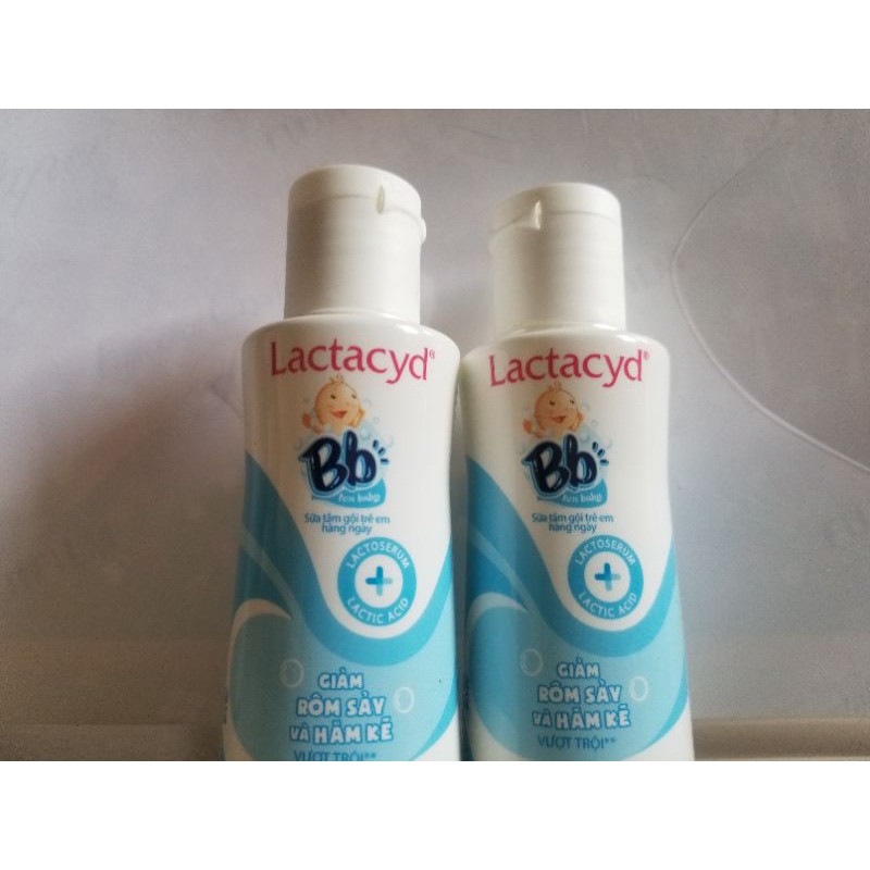 tắm gội toàn thân  lactacyd BB 60ml (bộ  4 chai )