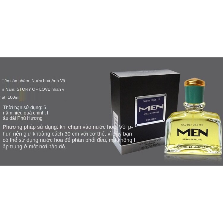 Nước hoa cologne lâu phai mùi hương quyến rũ gợi cảm cho nam