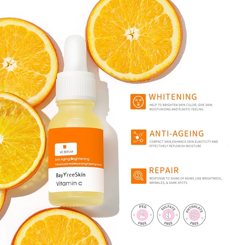 Serum BAYFREE vitamin C dưỡng ẩm làm trắng da mờ vết thâm tàn nhang mụn chống lão hóa