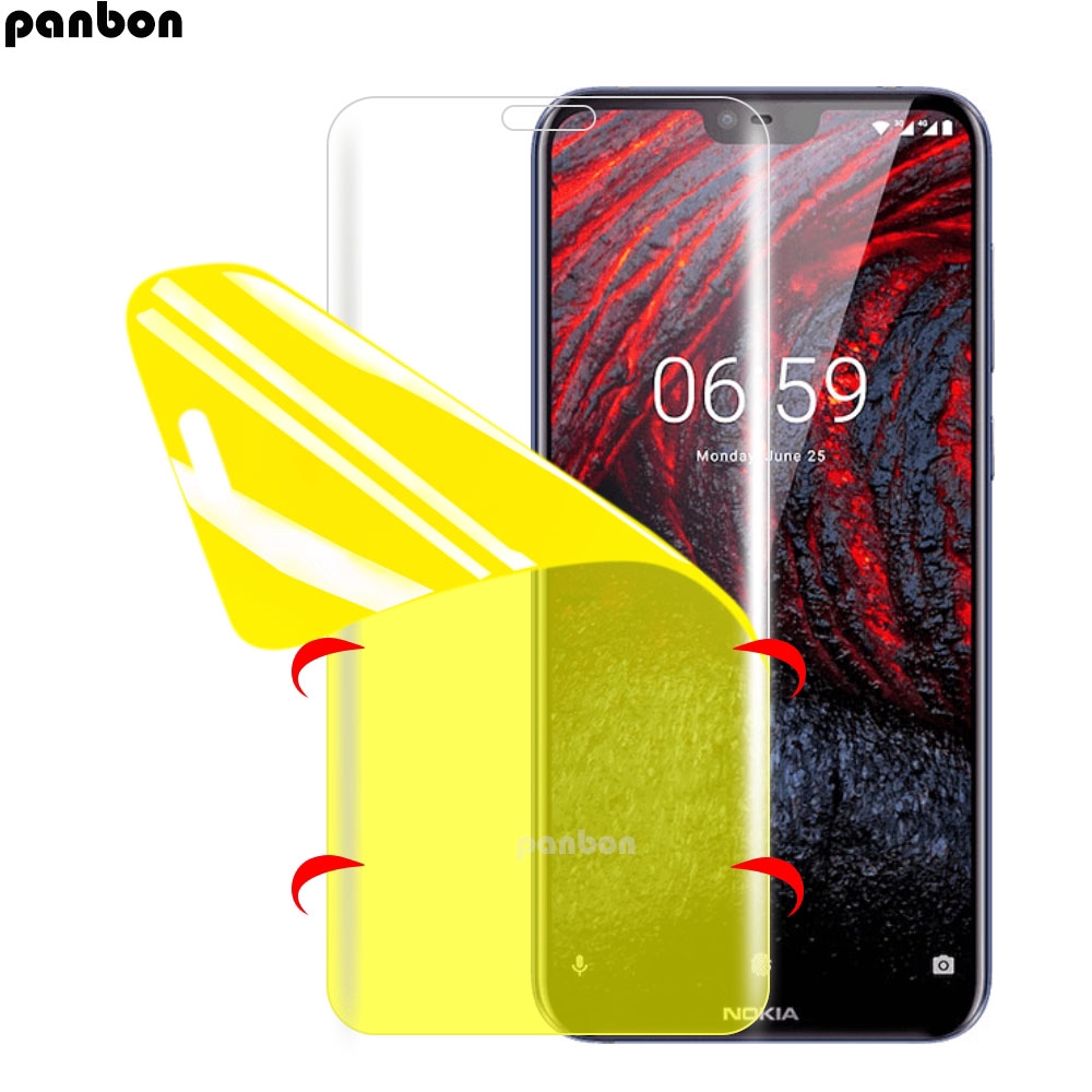 Kính Cường Lực Toàn Màn Hình Chuyên Dụng Cho Nokia 5.1 3.1 Plus 2.1 6.1 7 Plus 6 X5 X6 X7 8