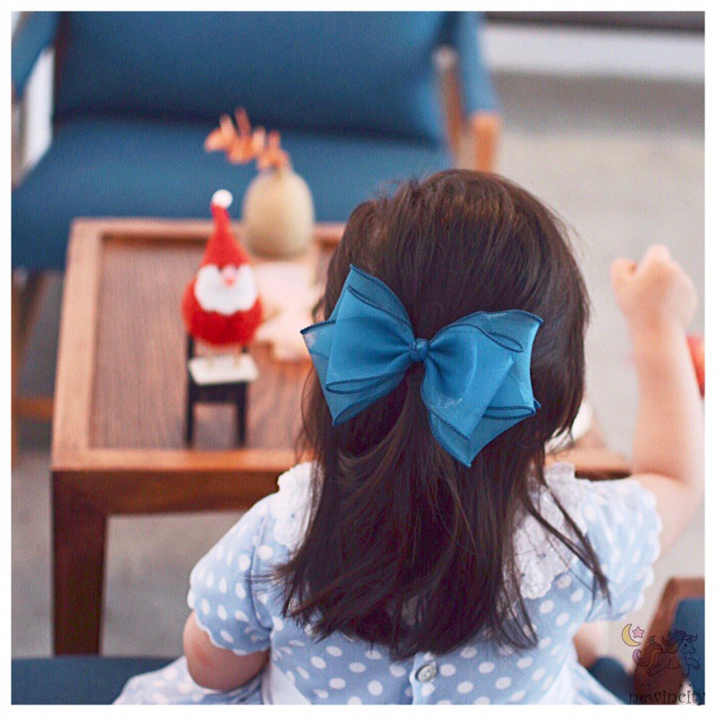 Kẹp Nơ Xinh Xắn Phong Cách Hàn Quốc Cho Bé Gái
