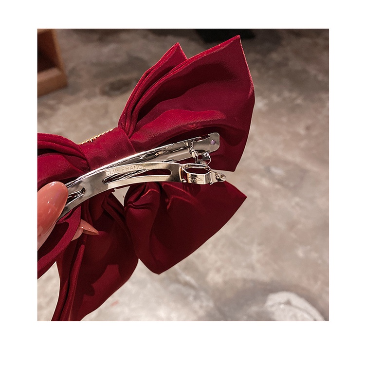 Kẹp tóc nơ lớn thời trang mùa xuân dành cho nữ