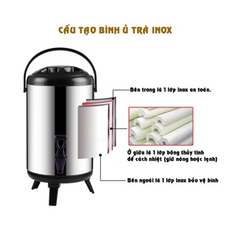 Bình ủ trà, bình giữ nhiệt trà 6L-8L-10L-12L