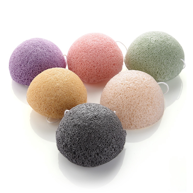 Bộ Mút Trang Điểm Konjac 6 Màu Tự Nhiên