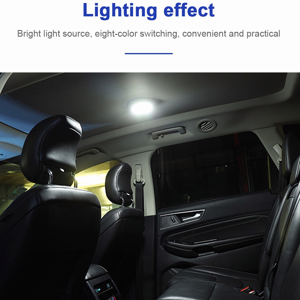 Đèn LED Gắn Trần Xe Hơi 10 Bóng LED Có Cổng Sạc USB Chất Lượng Cao