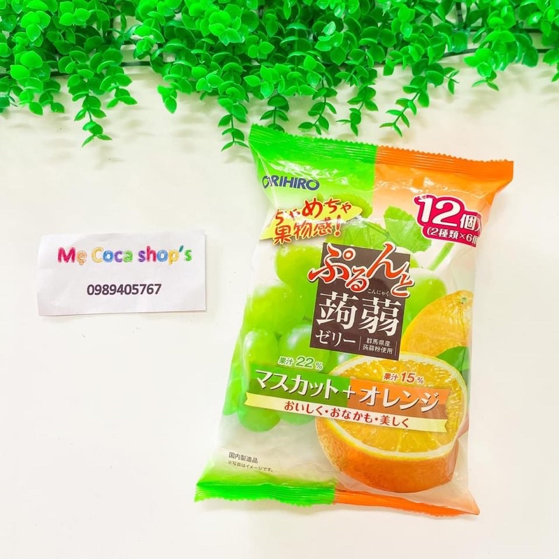 Thạch hoa quả Orihiro Nhật đủ vị DATE 4/2023
