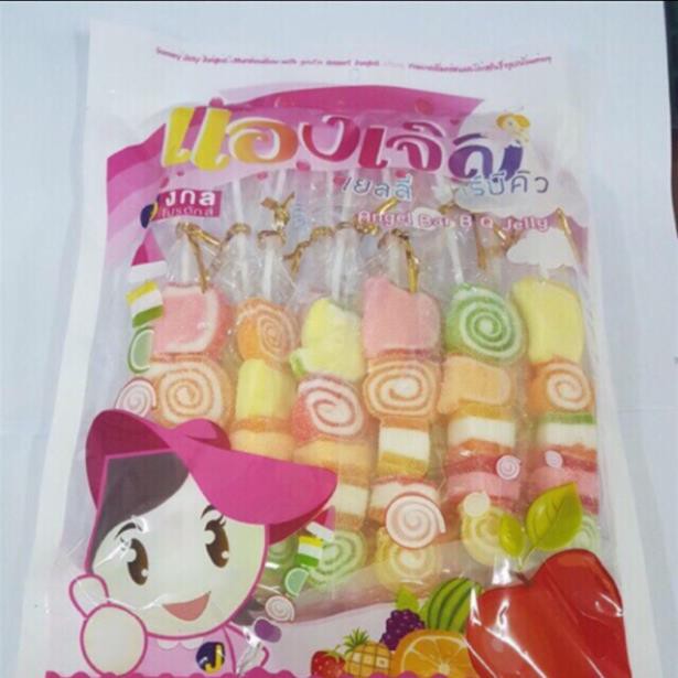 Kẹo dẻo xiên thái lan (12 que )