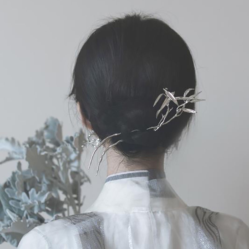 Trâm Cài Tóc Hình Lá Tre Phong Cách Trung Hoa Cổ Điển Cho Nữ