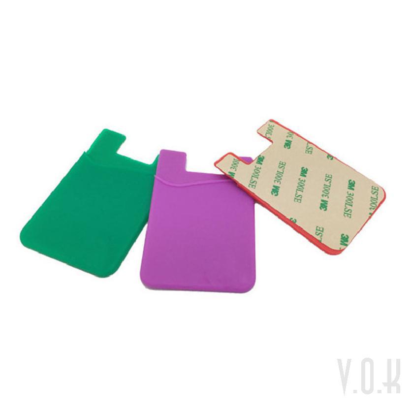 Ví silicone đựng thẻ dán lưng điện thoại tiện dụng