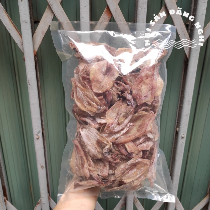 Mực Khô Mini Túi Đóng 1kg Nguyên Thủy Không Cán Ép - Khoảng 200 con/kg