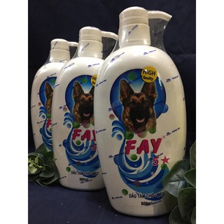 DẦU TẮM FAY 5 SAO CHO CHÓ MÈO 800ml.