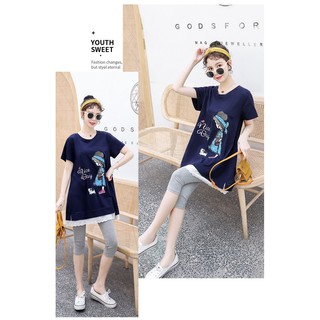áo bầu A21 phối ren thời trang