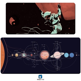 Explore the starry sky series oversized mouse pad solar system planet astronaut creative gaming chicken design desktop pad