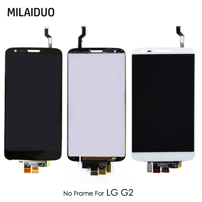 LCD Display For LG G2 D802 D800 Touch Screen Digitizer Assembly Replacement Black White No/with Frame