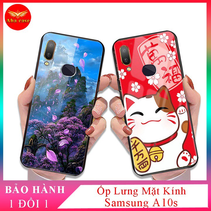 Ốp lưng Samsung A10s Ốp kính 3D thế hệ MỚI mặt lưng kính KÍNH IN HÌNH chống trầy xước, đẹp, cao cấp