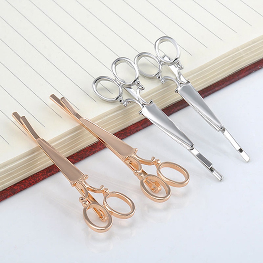 2 kẹp tóc hình cây kéo thời trang nữ tính