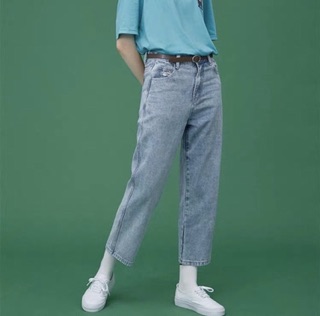 Quần basic baggy jeans