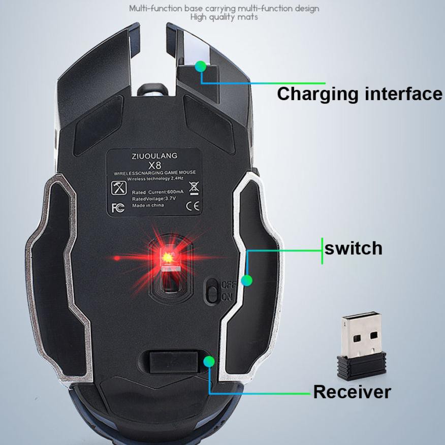 Chuột Gaming Không Dây 1800 Dpi | BigBuy360 - bigbuy360.vn