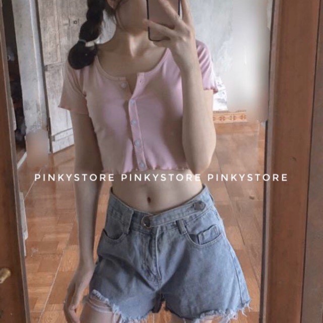 ÁO CROPTOP BODY CÓ KÈM NÚT | BigBuy360 - bigbuy360.vn