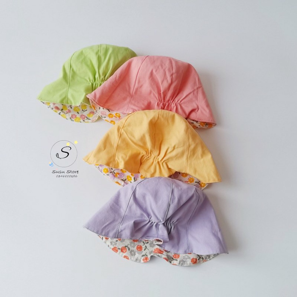 Mup 156 : Mũ vành 2 mặt cho bé ( vòng đầu từ 44-50cm)