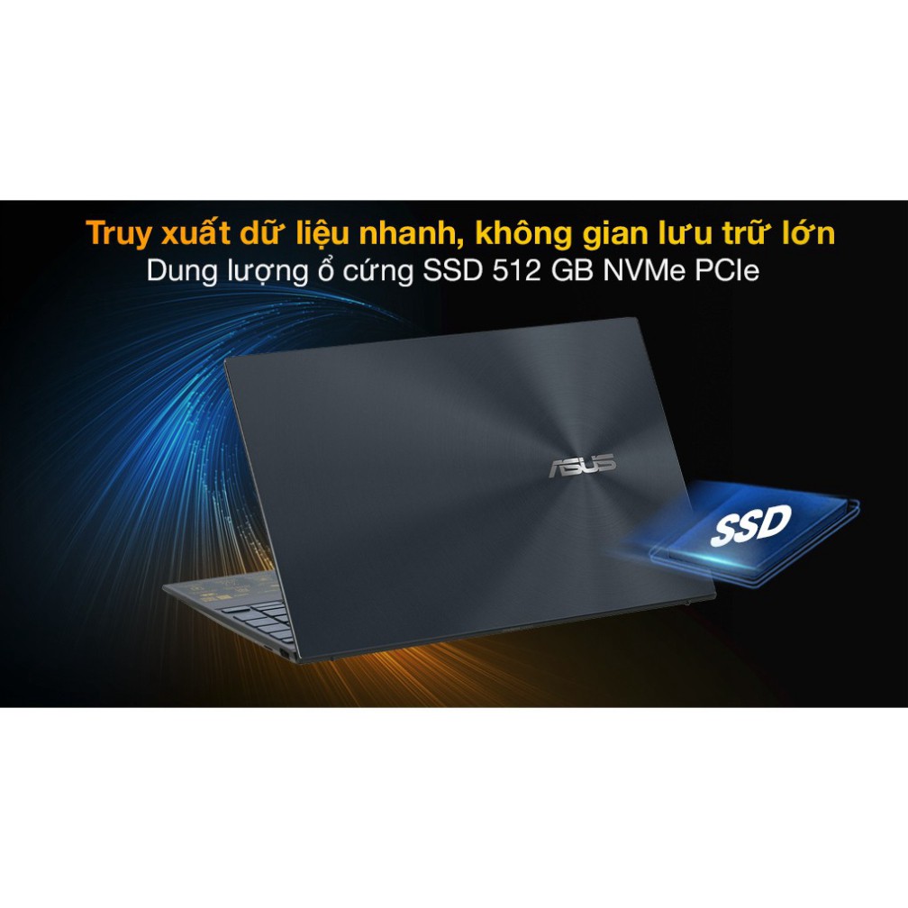 Laptop Asus ZenBook 14 UX425EA-KI439T |Core i7-1165G7 | 16GB | 512GB | Intel Iris Xe | 14" FHD | Win 10 | Xám) | BigBuy360 - bigbuy360.vn