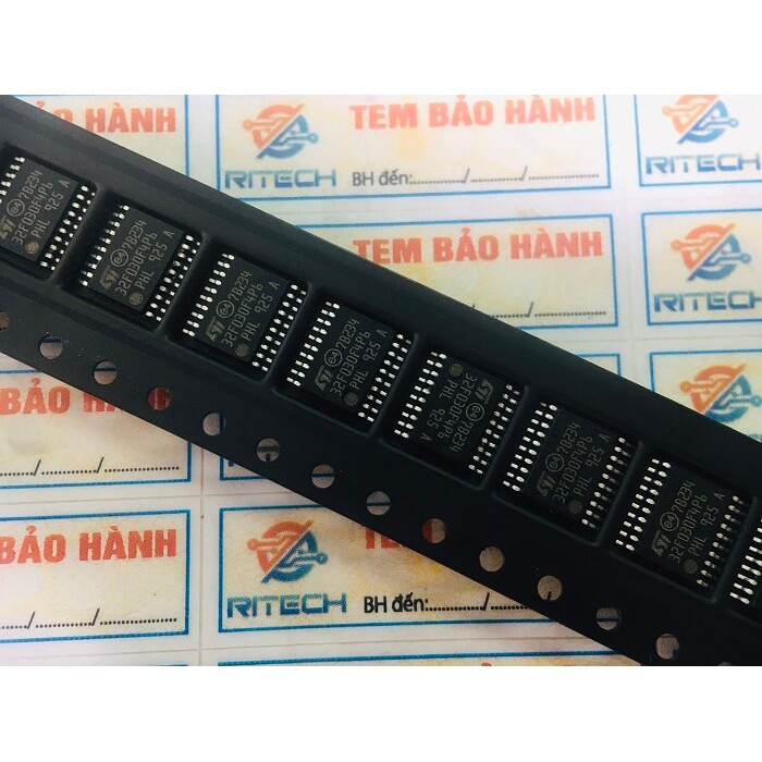 Chip vi điều khiển SMD STM32F030F4P6, 32F030F4P6 32-bit CORTEX-M0 48MHZ TSSOP-20