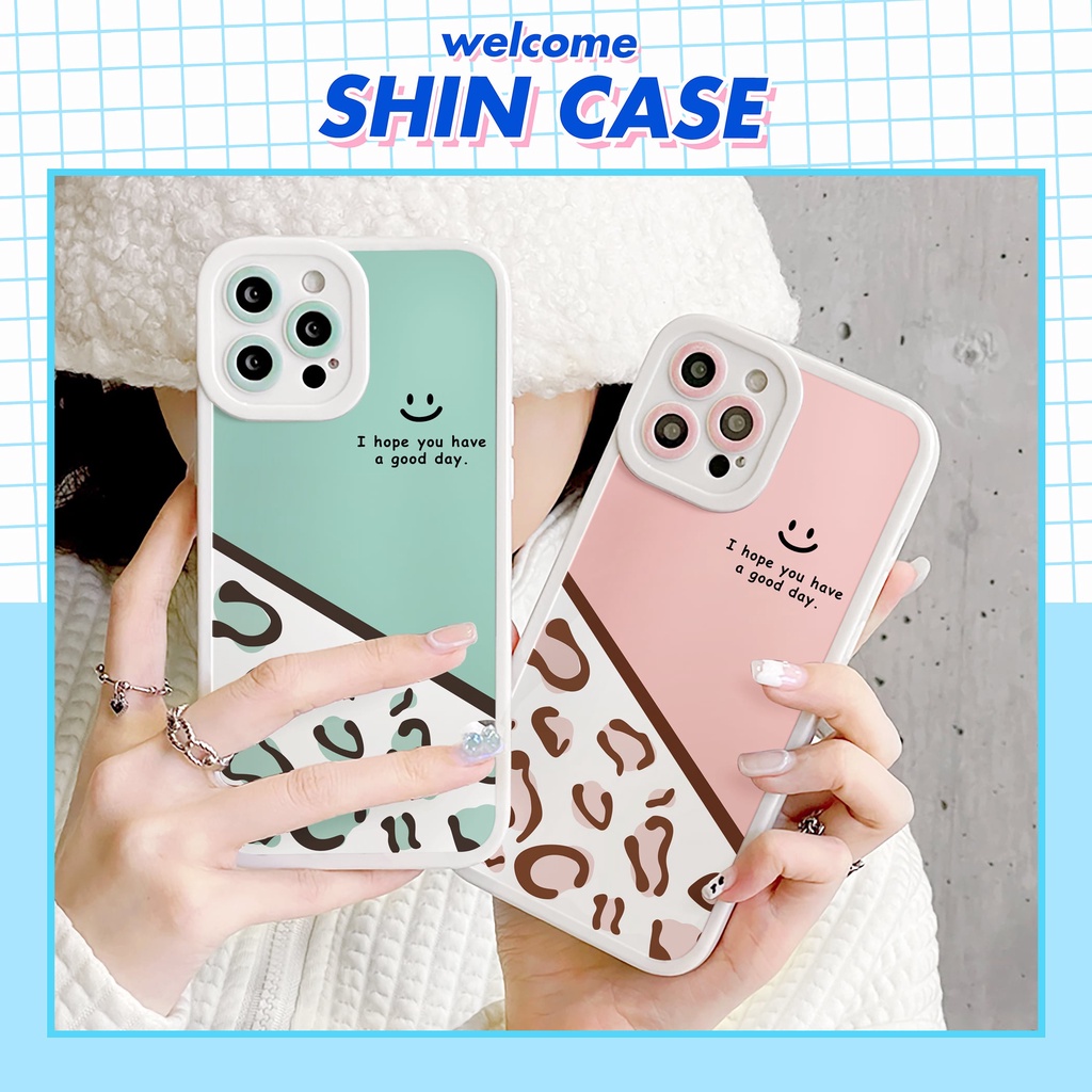Ốp lưng iphone Good day bóng cạnh vuông 6/6plus/6s/6splus/7/7plus/8/8plus/x/xs/11/12/13/14/pro/max/promax/plus/shin/case