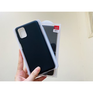 Ốp lưng dẻo nhám cho Galaxy M51 chống bẩn, chống vân tay siêu bền ( Màu đen )