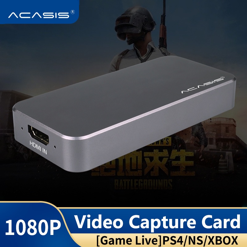 Acasis hdmi to usb3.0 hd video capture card live stream 1080p hd game record boxing tương thích hệ thống windows / linux ps4 ns