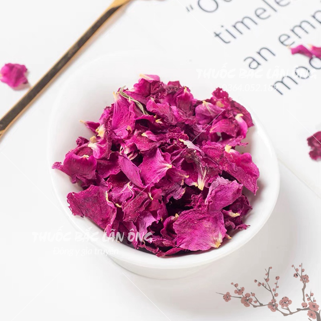 Cánh hoa hồng khô 500g (Trà hoa hồng dưỡng nhan, dùng ngâm bồn tắm detox cơ thể)