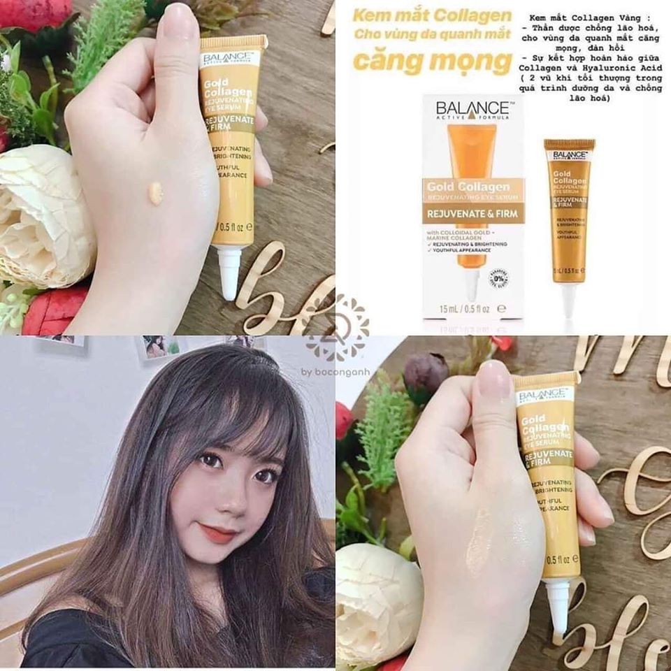 [CHÍNH HÃNG] Kem Mắt BALANCE Gold Collagen Rejuvenating Eye Serum 15ml | BigBuy360 - bigbuy360.vn