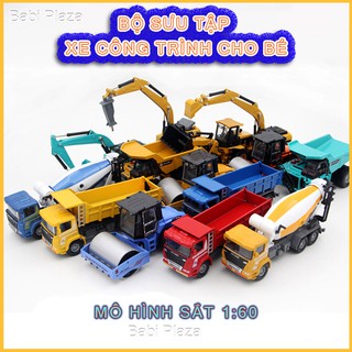 BỘ SƯU TẬP MÔ HÌNH SẮT TỶ LỆ 1:60 CÁC LOẠI XE CÔNG TRÌNH - QUÀ TẶNG CHO BÉ TRAI