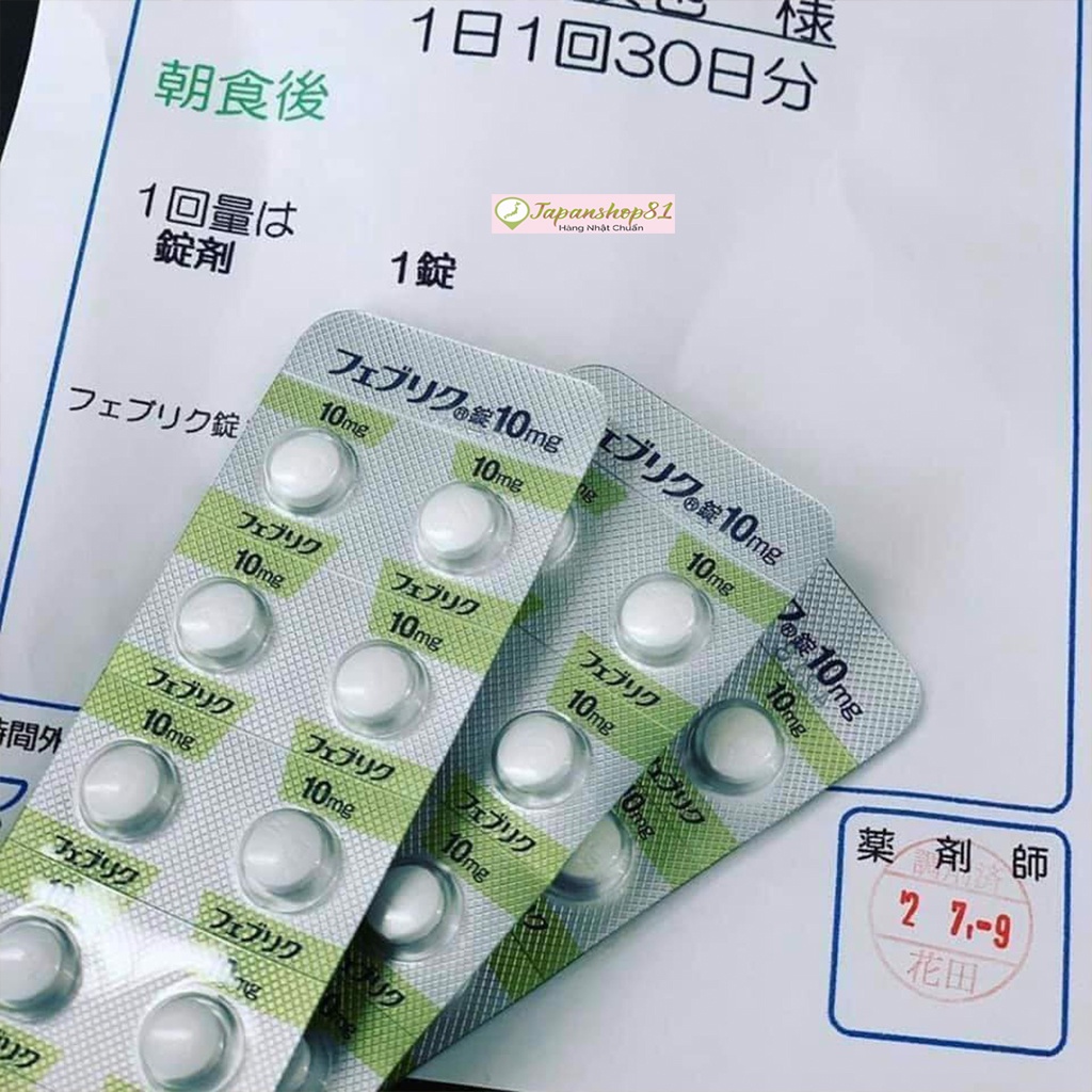 Viên uống Feburic Nhật Bản hỗ trợ cho người bị gout 100 viên – Japanshop81