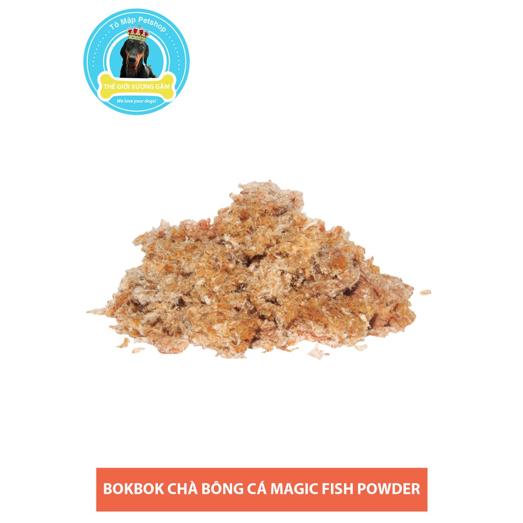 [XẢ KHO] BOKBOK CHÀ BÔNG CÁ MAGIC FISH POWDER CHO CHÓ MÈO