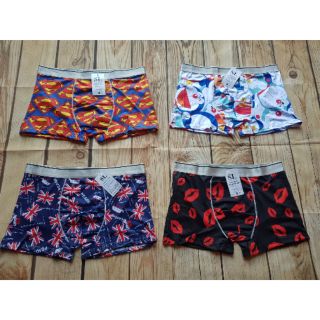 [ FREE SHIP ] combo 4 quần sịp quần lót nam thun lạnh doremon,cu sin,siêu nhân 4 chiều, siêu mát
