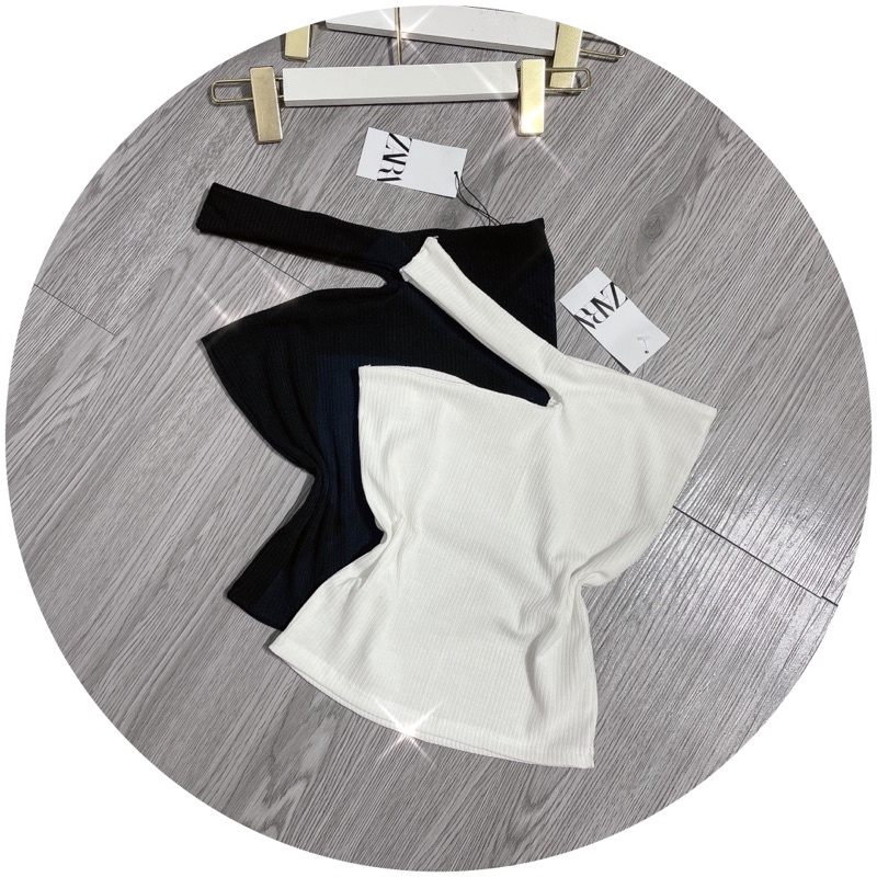 áo ống xẻ 1 dây - hình thật - carotshop